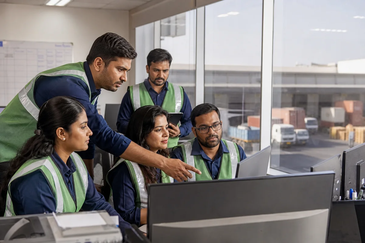 Green Leaves Logistics operations team